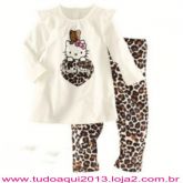 Conjunto Hello Kitty Manga Longa