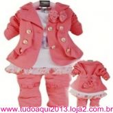 Conjunto 3 peças casaco