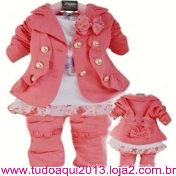 Conjunto 3 peças casaco